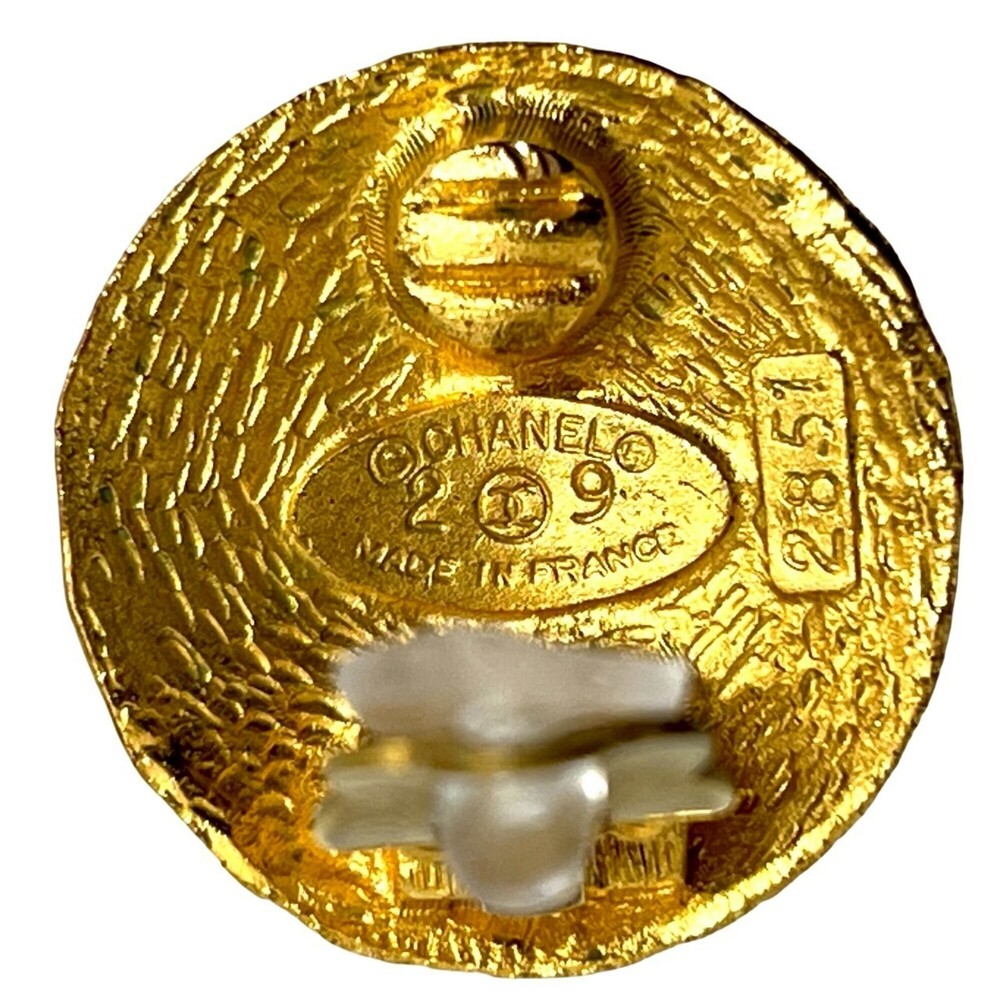 CHANEL Gold Logo Earrings - Picture 2 of 7